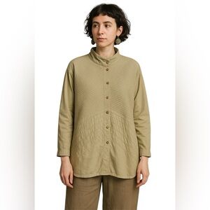 Yacco Maricard Cotton Textured shirt/jacket Lagenlook, avant garde, minimalist M